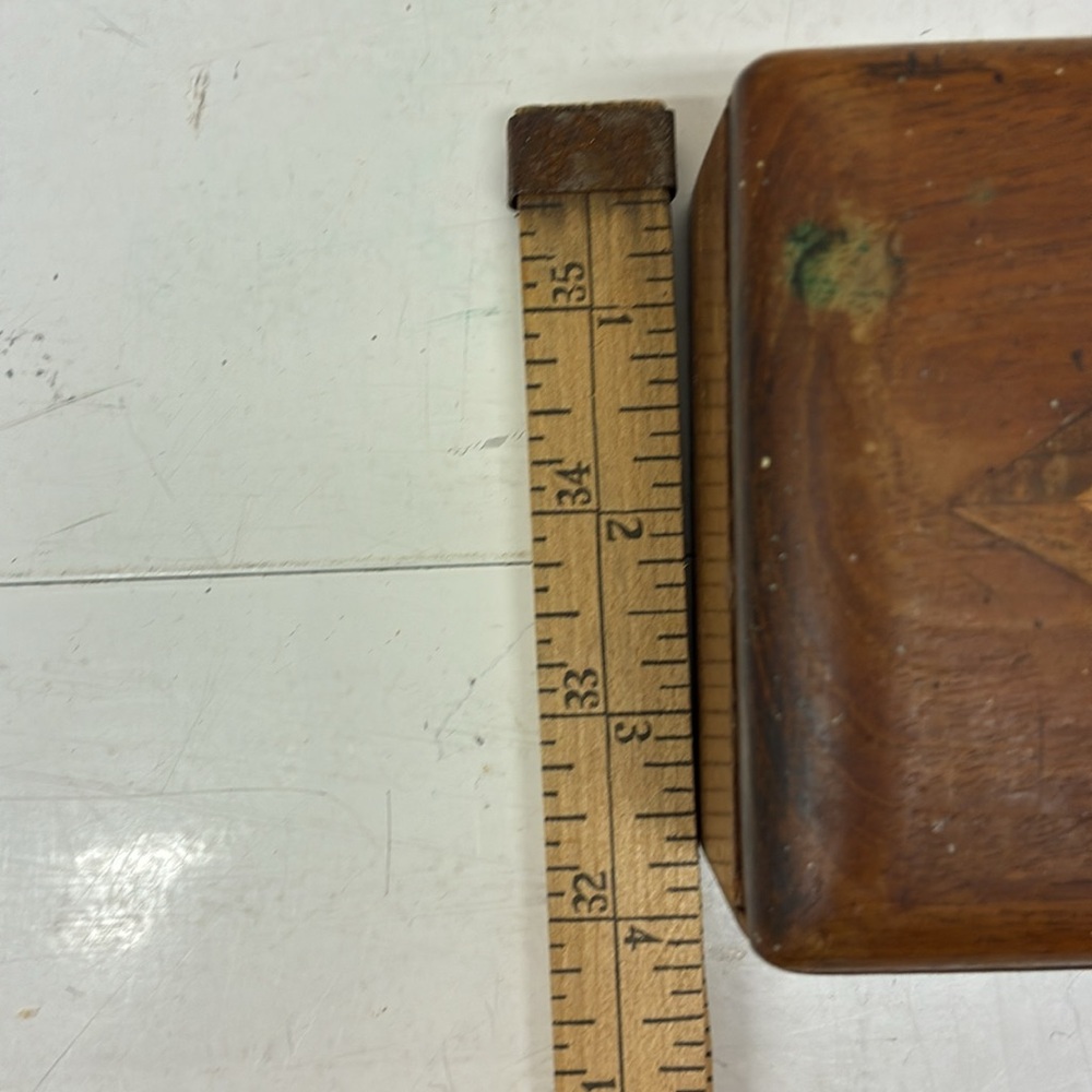 Wooden Decorative Box with Geometric Inlay - Picture 13 of 13